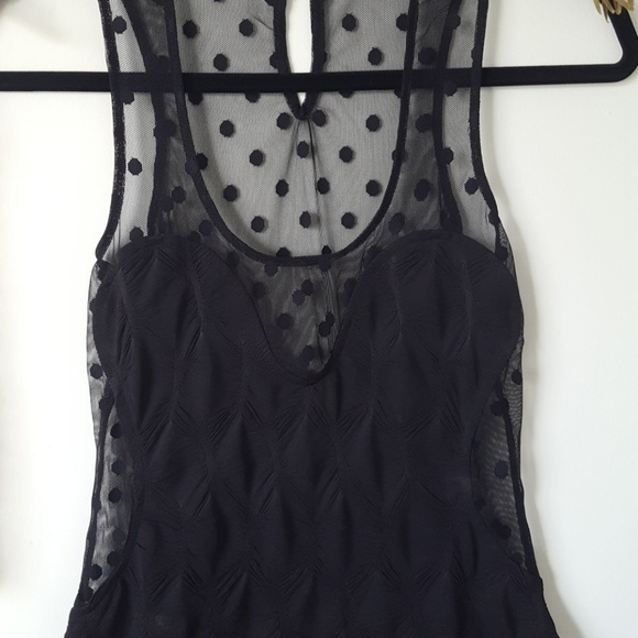 Black sheer back/side dress - Picture 2 of 5